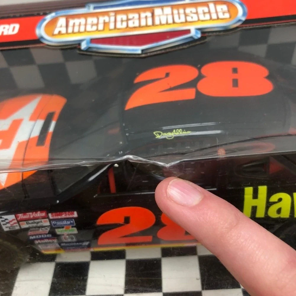 ERTL American Muscle Havoline Thunderbird 1/18 Scale Black Davey Allison 28 7458